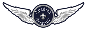 acadian aviation flight school logo